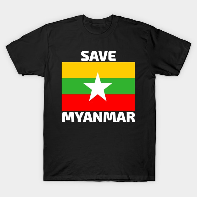 Save Myanmar T-Shirt by Aisiiyan